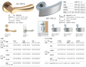 GIKEN 52,301木門把手樣式