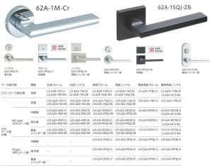 GIKEN 62A木門把手樣式