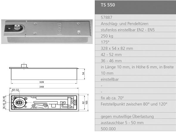 GEZE TS 550 地鉸鏈