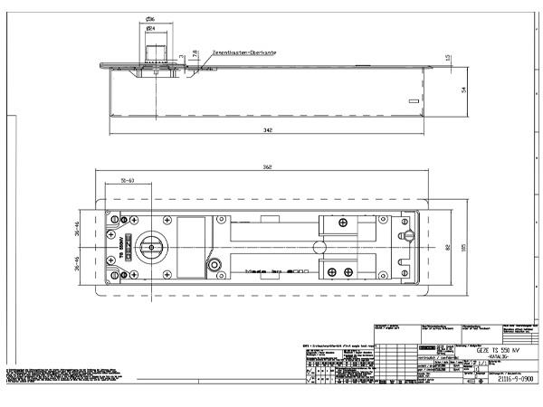 GEZE TS 550 NV 地鉸鏈