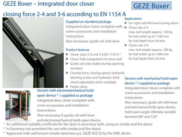 GEZE BOXER EN2-4,EN3-6隱藏式門弓器