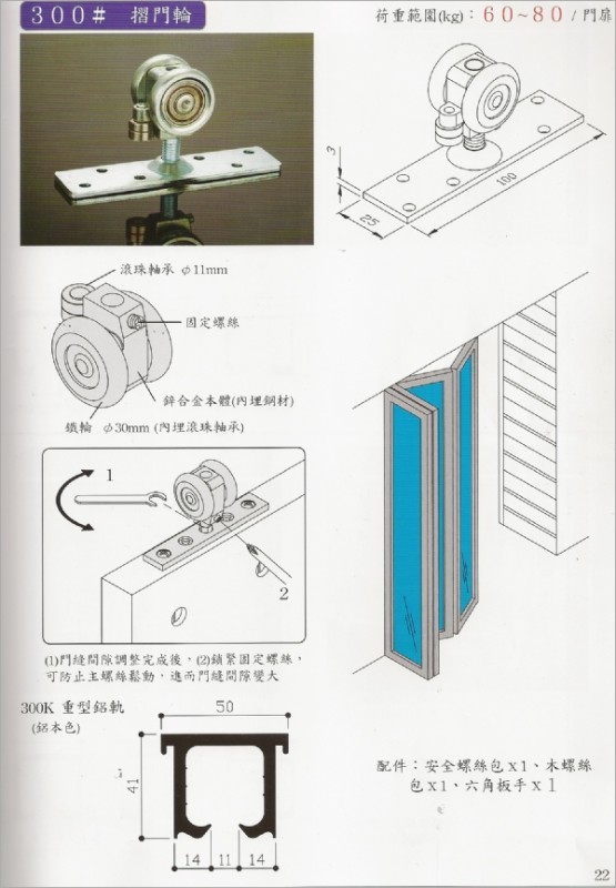 摺疊門五金