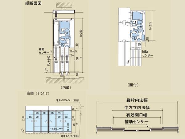 DS-D2二重引き戸(雙扇雙開)