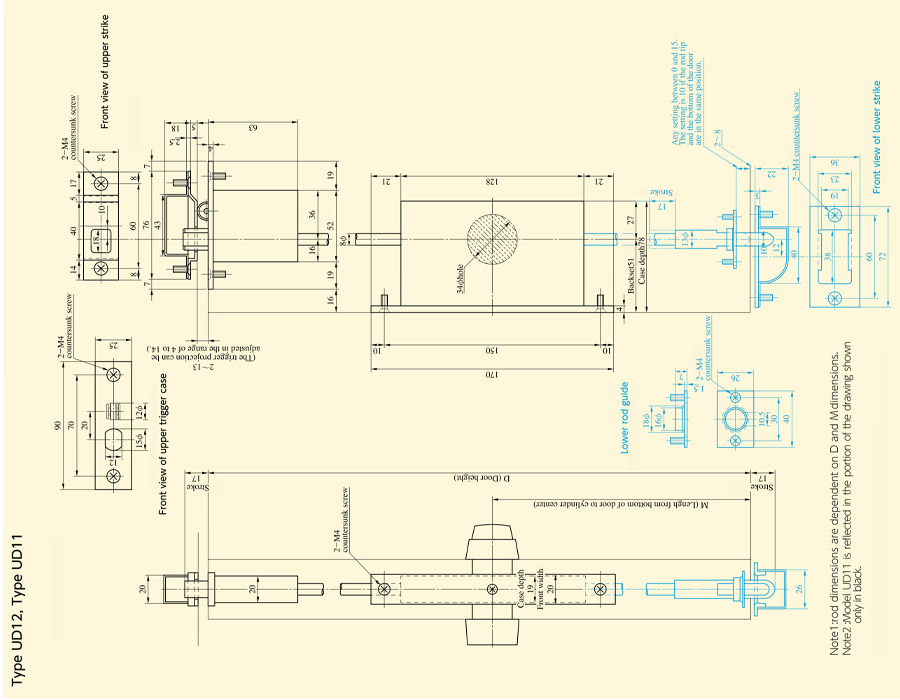 UD EXTENSION BOLT LOCKS