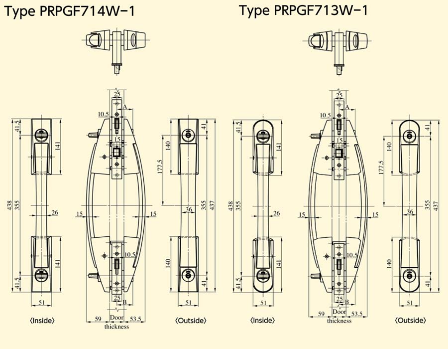 U9PGF713,PGF714 玄關門鎖