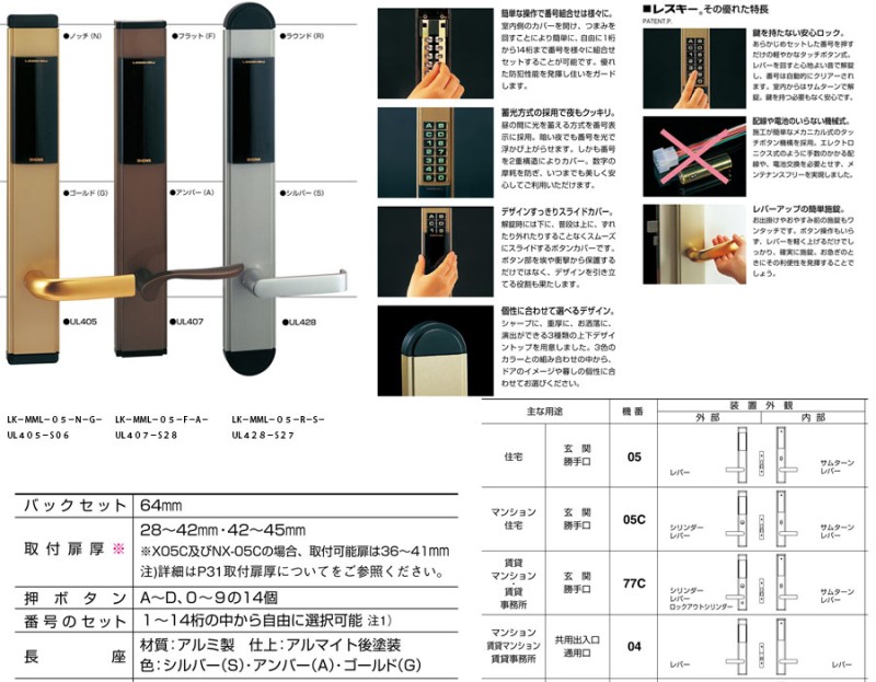 LK-MML-05 密碼鎖