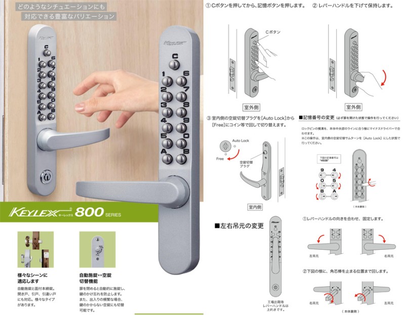 KEYLEX 800機械式號碼鎖