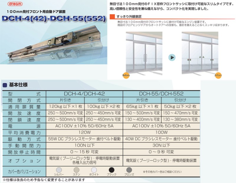 DREAM DHC-4 100mm自動門機