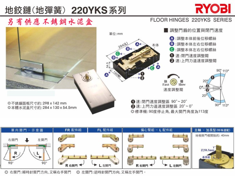 RYOBI S2002,S2003,S2004,S2005地鉸鏈 