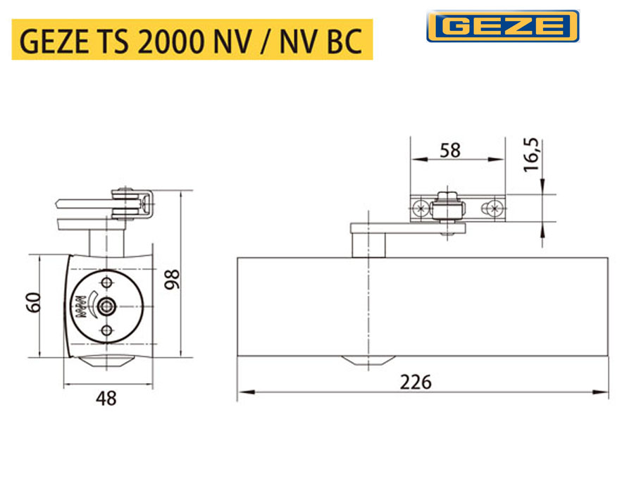 GEZE TS-2000NV門弓器