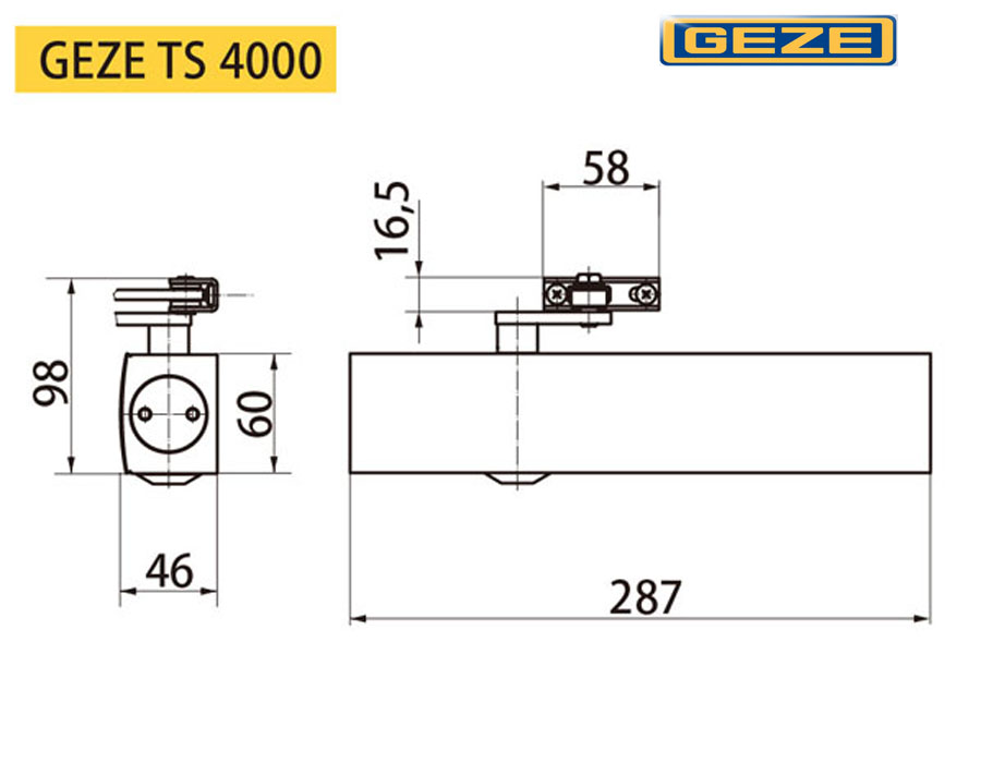 GEZE TS-4000NV門弓器